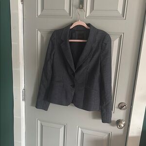 The Limited Gray Blazer Tailored Suit Jacket